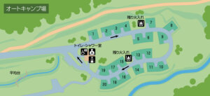 いわみざわ公園オートキャンプ場map