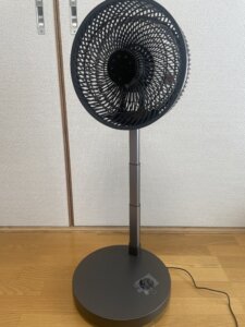DCタイプ　コードレス扇風機　扇風機の性能
